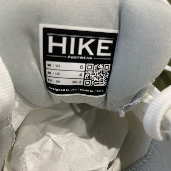 Hike Footwear Stride All White Sneakers Lightweight Breathable Women's Shoes - Picture 5 of 5